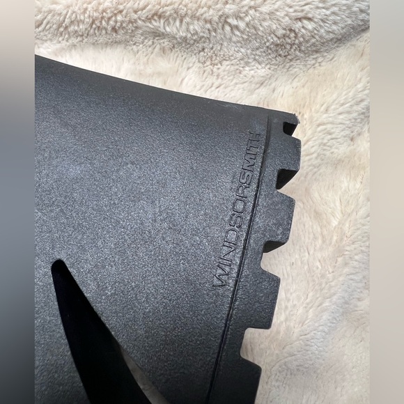 Windsor Smith Black Platform Sandals Chunky Heel Leather 7 - Picture 5 of 8